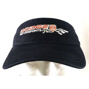 Dodge Motorsports Racing‎ Visor Ram Checkered Flag DP Racing Black Hat Strapback